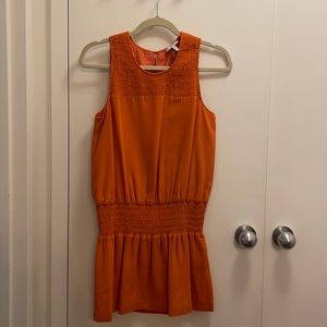 Joie orange silk dress